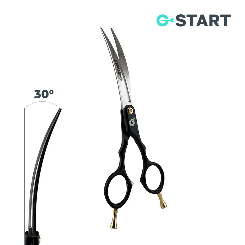 G-START 6,5 Inch 30° Grad gebogene Asia Schere