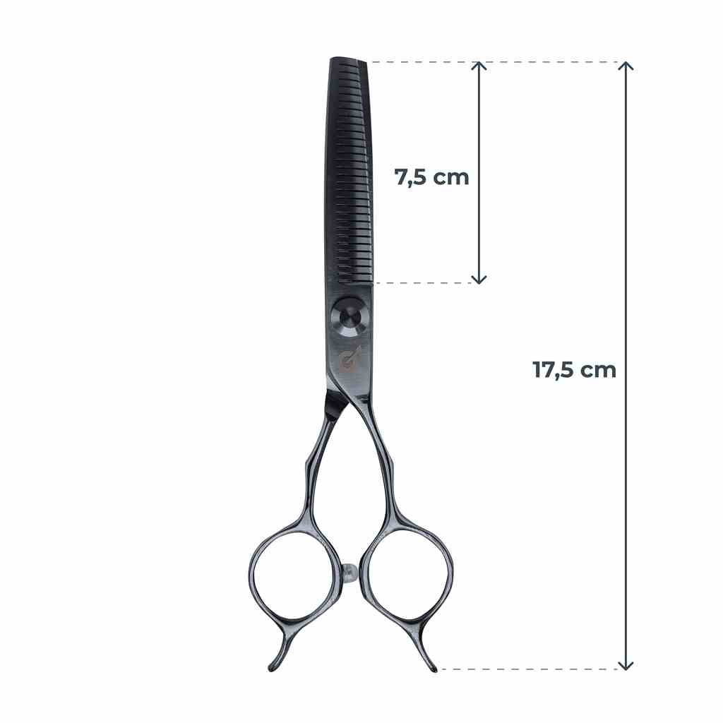 G-POINT 6.5 inch 17° degree curved modeling scissors
