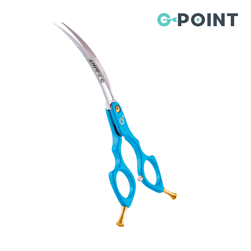 G-POINT *Asian* 6.5 inch 40° strong curved scissors