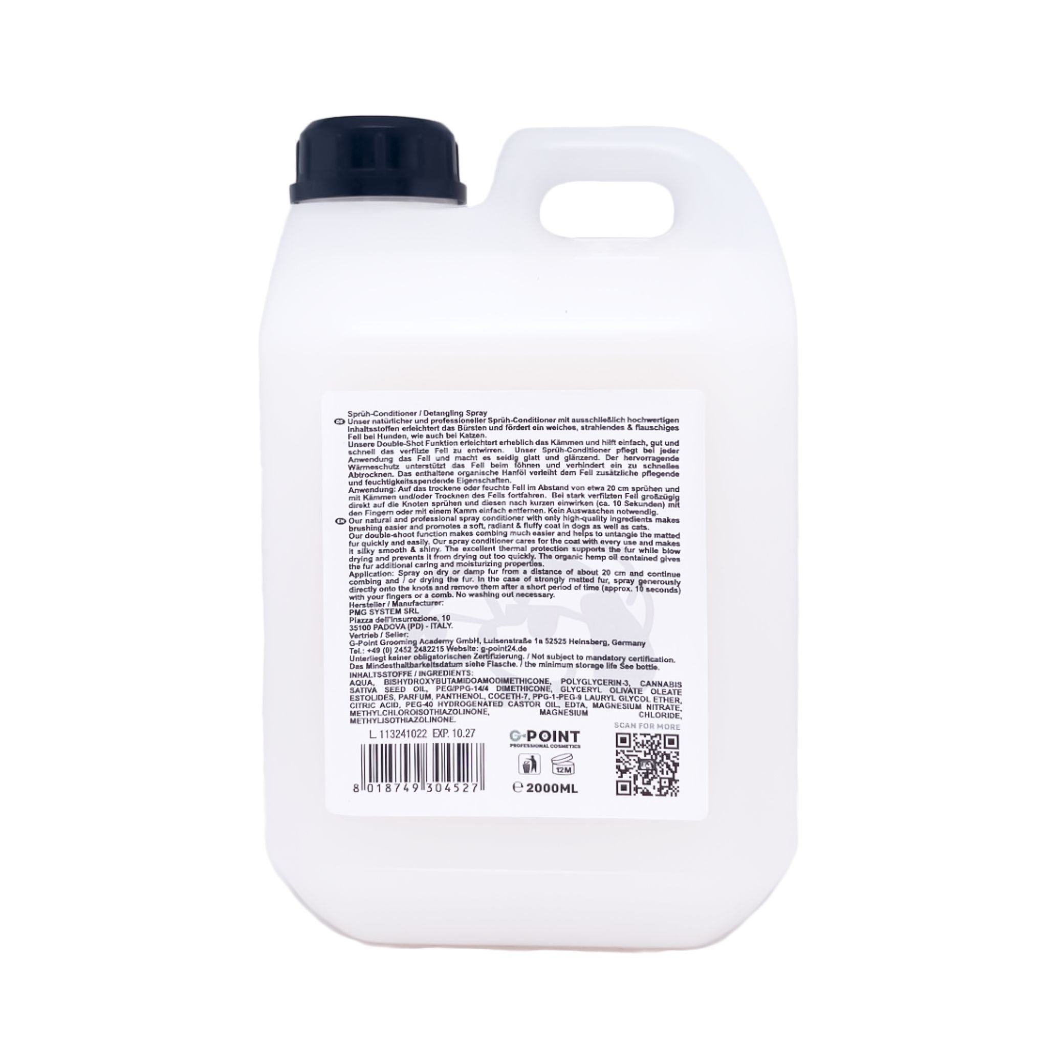 G-POINT Detangling Spray Double Shot 2l