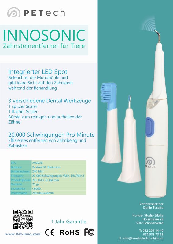 Innosonic Plaque Remover For Pets