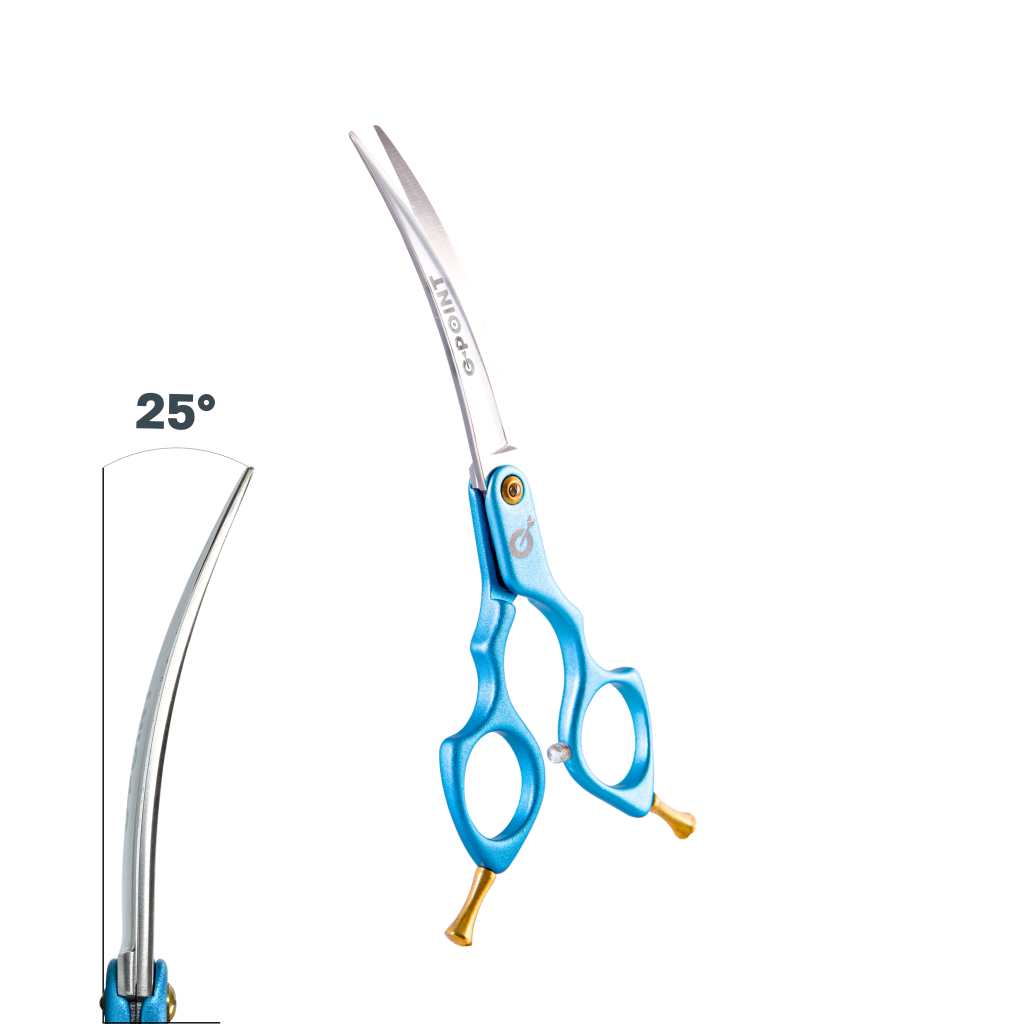 G-POINT *Asian* 6.0 inch 25° curved scissors